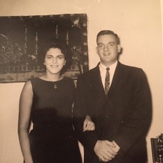 December 1955: Mom and her husband, Robert Fabiano
