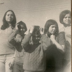 Patricia with her siblings. Dorothy, Roy, Kevin, Jo-Anne & Patricia. (Early Days).