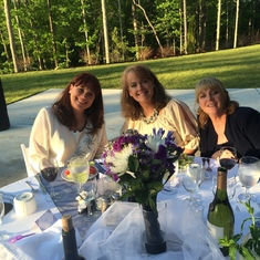 Patricia with her sisters, Rosemary & Jo-Anne at her daughter Shawna's wedding.