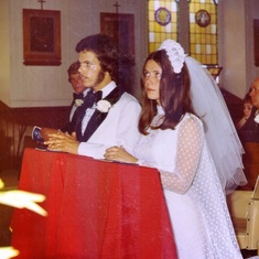 Pat and Randy on their Wedding Day