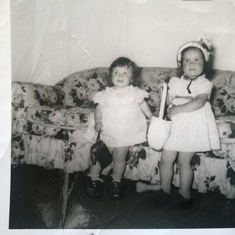 Pat with her sister Dorothy