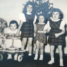 Pat and her sisters. Pat, Jane, Dorothy & Kathleen