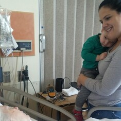 Shawna, Jack and Mom at the hospital