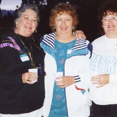 with sisters Pam & Peggi at GGG reunion 1990