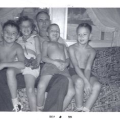Mom, Gramps, Uncle Ron, Uncle Roger, and Uncle Loman 1959