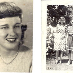 Pat and sister Dorothy + Pat high school picture 1