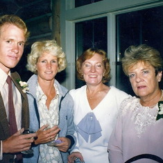 David, Sarah (Chloe's mom), Ann Pidgeon (sorry Ann!) and Mom at Peter's Wedding 1