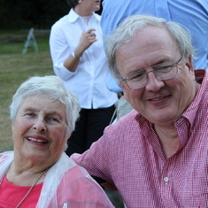 Granny and David Healy at Emily and Liz's wedding