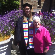 Granny and Emily at her medical school graduation, Seattle