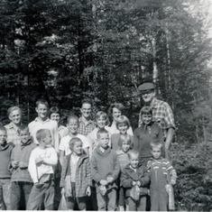 The Garnett family, JR Healy kids, Tom and David Johnson, and RK Healy