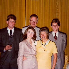 Mom's nephews David and Tom Johnson at Tom's wedding to Mary