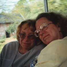 Patty and sister Kathy in China