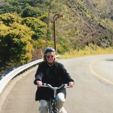 Patty biking in San Francisco