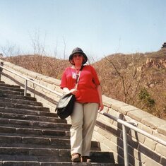 Patty on Great Wall of China
