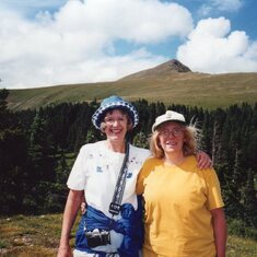 Patty and Billie hiking