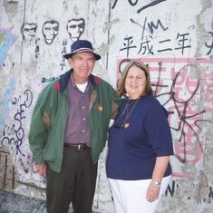 Mom and Dad at the Berlin Wall