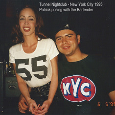 Patrick and Bartender...Tunnel Nightclub NYC