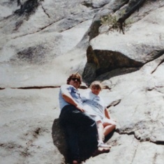 Rock climbing with Pat in Yosemite. 