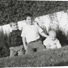 Left to Right: Andrew, Nick & Pat 1959