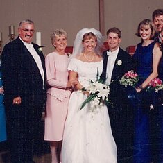 Wedding with Grandmothers and Siblings