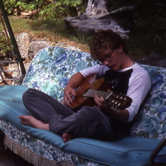 Strumming at the cottage