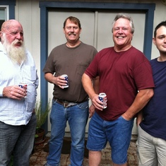 From left, Dickie Hurt, Jeff Critch, Pat & son, DJ (Daniel)