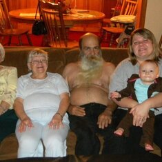 Great grandma,grandma,dad,sarah and Isabella