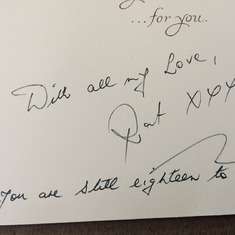 A card from dad to mum