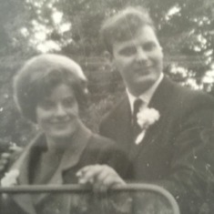 Mum and dad just after wedding breakfast in west county hotel 8th October 1966