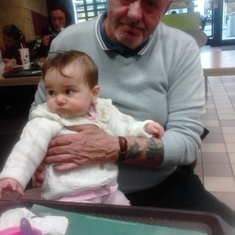 My dad& Kristina his granddaughter who he loved very much xxx