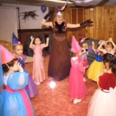 Patty was invited to her niece, Michelle's, 5th birthday party and showed up as a Princess. The girls must have loved having her at the party!