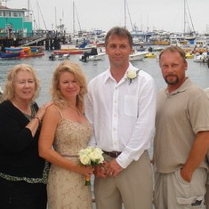 Family Picture at our Wedding on Catalina Island. 7.10.10
