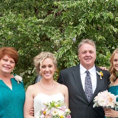 Patty's daughter Donna and son-in-law Vince with their children