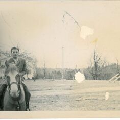 Dad on Horseback c 1950