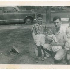 Dad w the Little Family c. 1956