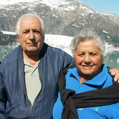 Dad and Mom on Alaska Cruise