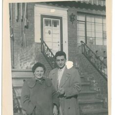 Dad w Grandma Camhi c. 1950
