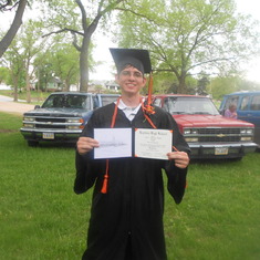 steven got his diploma