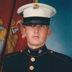 Paul's graduation from Marine bootcamp, December 1999.