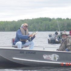 Paul and Dad on a Canadian fishing trip, 2002.