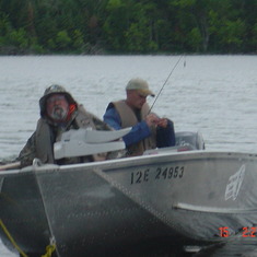 Paul and Dad on a Canadian fishing trip, 2002.