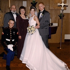 Wedding family portrait, 2001.