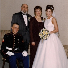 Wedding family portrait, 2001.