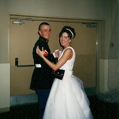 Brother-sister dance at my wedding, 2001.