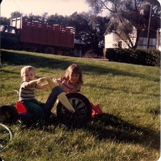 One of Paul's first set of wheels - a Big Wheel.
