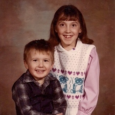 Paul and Dawn, ages 2 and 7