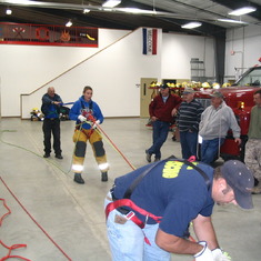 Training session for Clarkson's Volunteer Fire Department