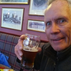 Fish and Chips and a Pint of Bitters at The Dunvegan Pub in St. Andrews Scotland