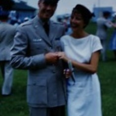 Paul and Tina at Wing Ceremony