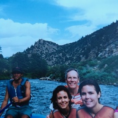 White water rafting with Celine & Kylee